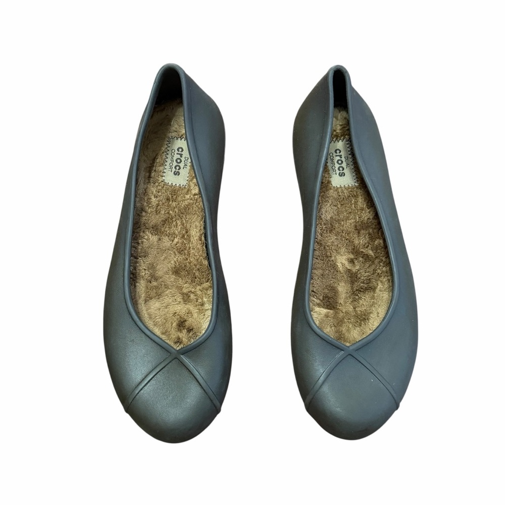 Crocs Womens Olivia II Lined Ballet Flats  Expresso Brown